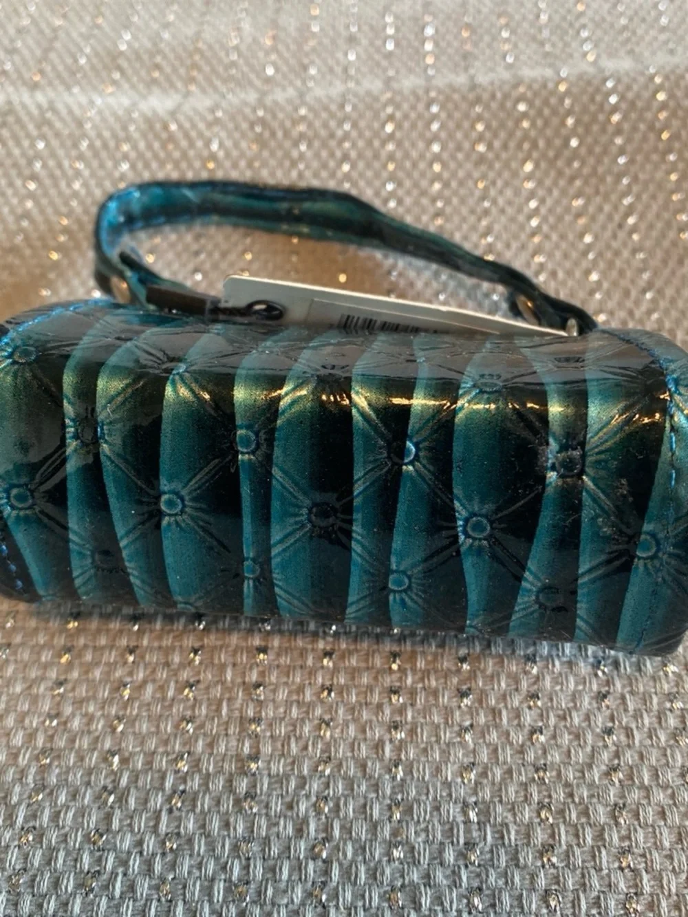 Metallic Teal Mini Lipstick Holder